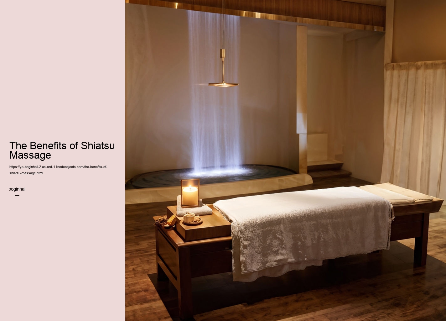 The Benefits of Shiatsu Massage